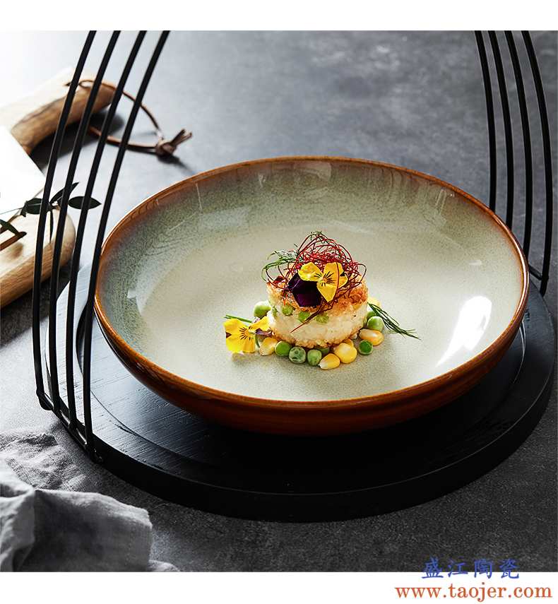 日式陶瓷意境菜盘子创意酒店餐厅饭店会所融合凉菜农家乐特色餐具