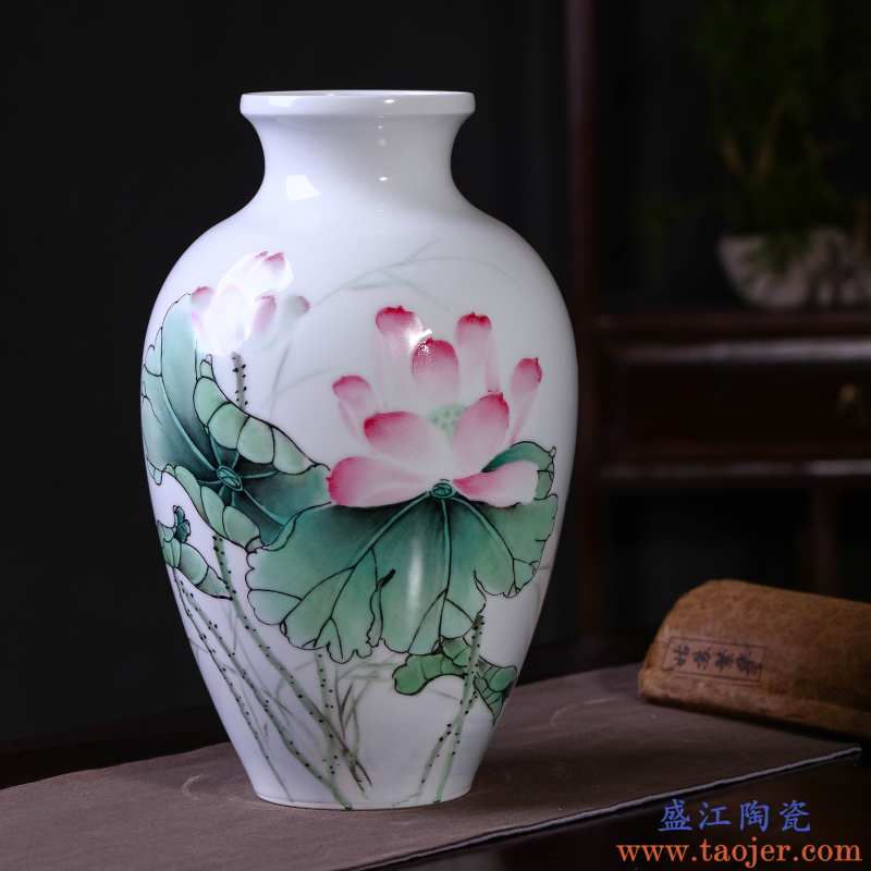 嘉拉赫景德镇陶瓷花瓶客厅摆件陶瓷手工仿古高档中式现代简约复古